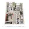 Floor plan: Village Green Flats 736