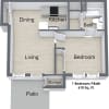 Floor plan: One Bedroom