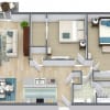 Floor plan: 2x1.5