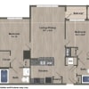 Floor plan: 2 Bed 2 Bath B