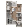 Floor plan: 4 BED, 3 BATH  - 2425 SF