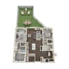Floor plan: 2 bedroom 2 bath