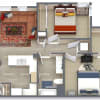 Floor plan: 2 Bedroom