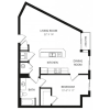 Floor plan: 1X1C