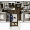 Floor plan: 2 Bedroom