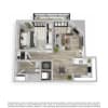 Floor plan: 1x1 Renovated