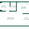 Floor plan: 0 bedroom 1 bath