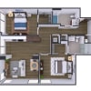 Floor plan: 301-B03