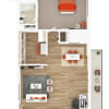 Floor plan: Maple - 1x1
