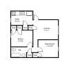 Floor plan: 2BR/1BA Plus