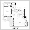 Floor plan: 1 Bed/1 Bath-1F
