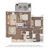 Floor plan: 2AA (Wheelchair Accessible)