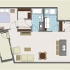 Floor plan: 211 / 311 / 411