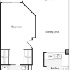 Floor plan: 1 Bedroom A