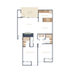 Floor plan: Bay | 2 Bed 2 Bath | Renovated