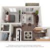 Floor plan: 1 Bed 1 Bath