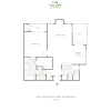 Floor plan: One Bedroom 780