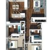 Floor plan: Two Bedroom Two Bathroom