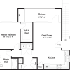 Floor plan: The Flats - Plan 1 Up