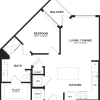 Floor plan: 1 Bed/1 Bath-A2
