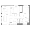 Floor plan: Two Bedroom D