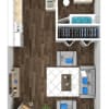 Floor plan: Studio 402