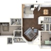 Floor plan: 2X2B