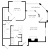 Floor plan: 1B