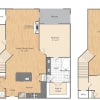 Floor plan: 2 Bed/2 Bath Loft-B2L