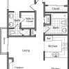 Floor plan: 2 Bedroom B