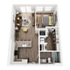 Floor plan: 1BR1