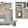 Floor plan: 2 Bed 1 Bath Small