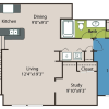 Floor plan: 1B