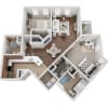 Floor plan: B3 Renovated