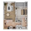 Floor plan: A2 - Renovated
