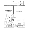 Floor plan: One Bedroom