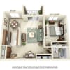 Floor plan: 1 Bedroom