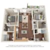 Floor plan: Two Bedroom - B1