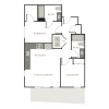 Floor plan: 2x2 B