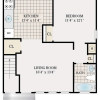Floor plan: One Bedroom