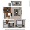 Floor plan: 0x1