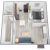 Floor plan: Small 1 Bedroom