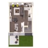 Floor plan: 3 Bed TH - 1765 SF