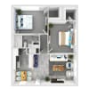 Floor plan: 2 Bedroom 1 Bathroom