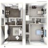Floor plan: 2x1B