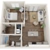 Floor plan: The Obsidian at the Mill