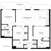 Floor plan: 3 Bed - 2 Bath | c07 - Weiler