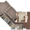 Floor plan: Tiffany | Floors 19 - 20