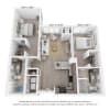 Floor plan: 2 Bedroom 2 Bathroom
