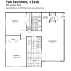 Floor plan: Renovated 2 Bedroom